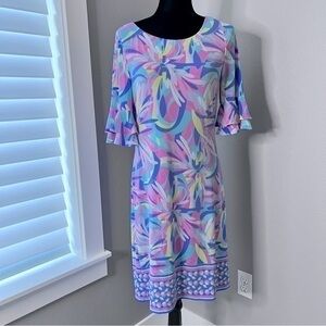 Pappagallo multi- color midi dress size medium